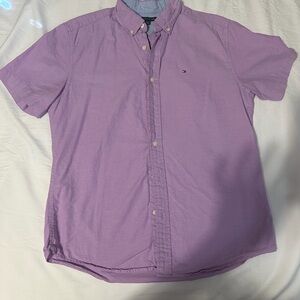 Tommy Hilfiger Lavender Casual Button Down Shirt